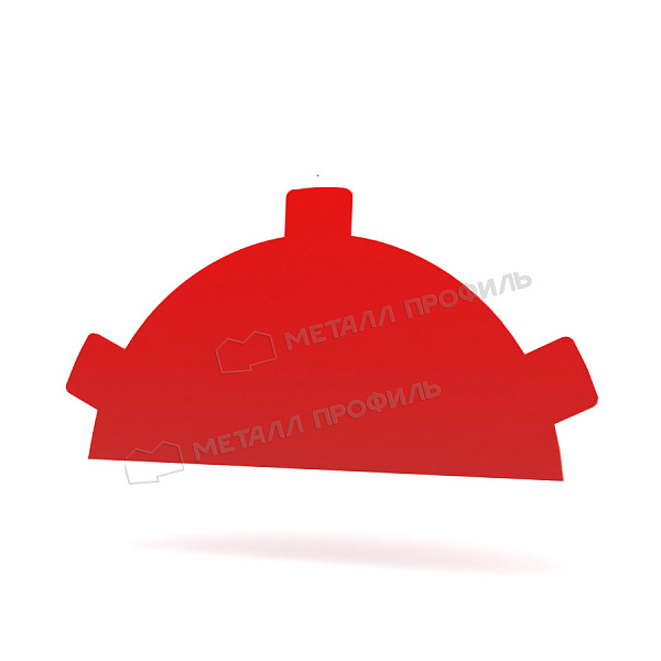 Заглушка конька круглого простая (ПЭ-01-3020-0.5) ― заказать в интернет-магазине Компании Металл Профиль по приемлемым ценам.