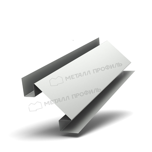 Планка угла внутреннего сложного 75х3000 (ПЭ-01-9003-0.5) ― приобрести в интернет-магазине Компании Металл Профиль недорого.