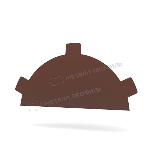 Заглушка конька круглого простая (PURETAN-20-8017-0.5) ― заказать по приемлемым ценам (331.8 ₽) в Екатеринбурге.